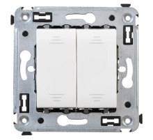 DKC Avanti Переключатель двухклавишный в стену, 