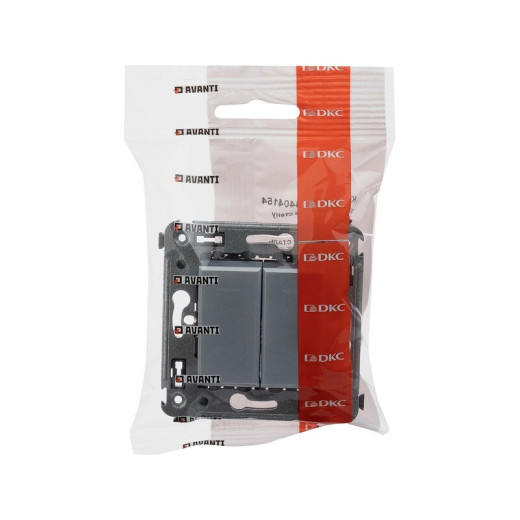 DKC Avanti Кнопка двухклавишная в стену, 