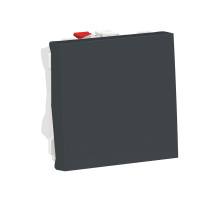 Schneider Electric Unica Modular Антрацит Выключатель 1-клавишный, сх. 1, 10 AX, 250В, 2 модуля