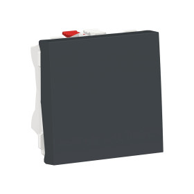 Schneider Electric Unica Modular Антрацит Выключатель 1-клавишный, сх. 1, 10 AX, 250В, 2 модуля