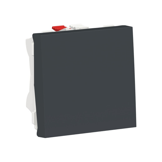 Schneider Electric Unica Modular Антрацит Выключатель 1-клавишный, сх. 1, 10 AX, 250В, 2 модуля