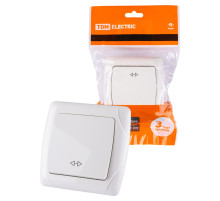 TDM Перекрестный выключатель 1-кл. 10А белый 