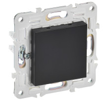 IEK SKANDY Черный Заглушка с суппортом SK-C01Bl