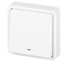 ЭРА Переключатель Эксперт 11-1527-01 с подсветкой IP55, 10АХ-250В, СУ, белый