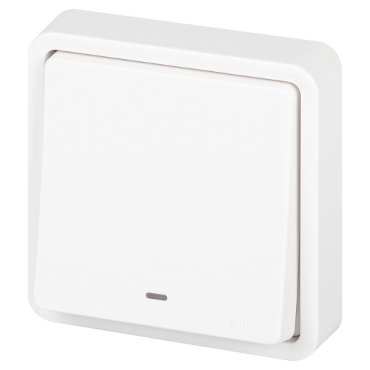 ЭРА Переключатель Эксперт 11-1527-01 с подсветкой IP55, 10АХ-250В, СУ, белый