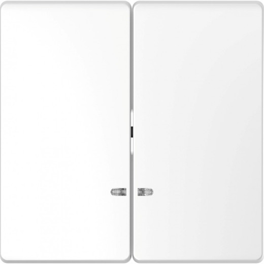 Schneider Electric Merten D-Life Белый Лотос Клавиша 2-ная с линзой для LED модуля