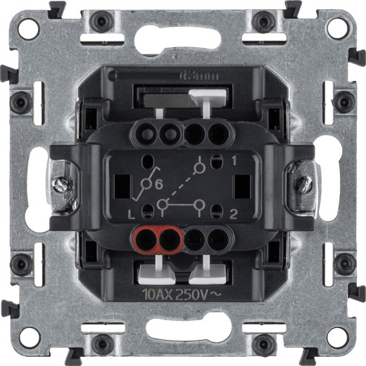 Legrand Valena LIFE DIY Алюм Переключатель 1-клавишный 10А 250В