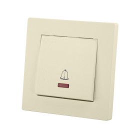 TDM Кнопка звонка с подсветкой 6А сл. кость 