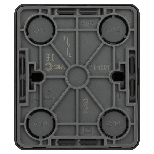 Выключатель ЭРА Эксперт 11-1201-05 10АХ-250В IP20 ОУ антрацит