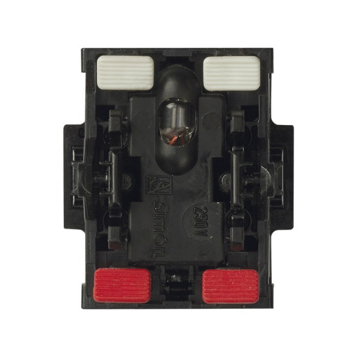 Simon 75 Мех Выключатель перекрестный 1-клавишный с подсветкой