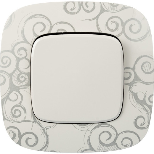 Legrand Valena ALLURE DIY Бел Выключатель 1-клавишный 10А 250В