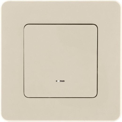 Legrand/Daccord INSPIRIA Слоновая кость Переключатель одноклавишный с подсветкой/индикацией 10 AX - 250 В