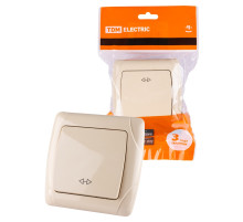 TDM Перекрестный выключатель 1-кл. 10А сл. кость 