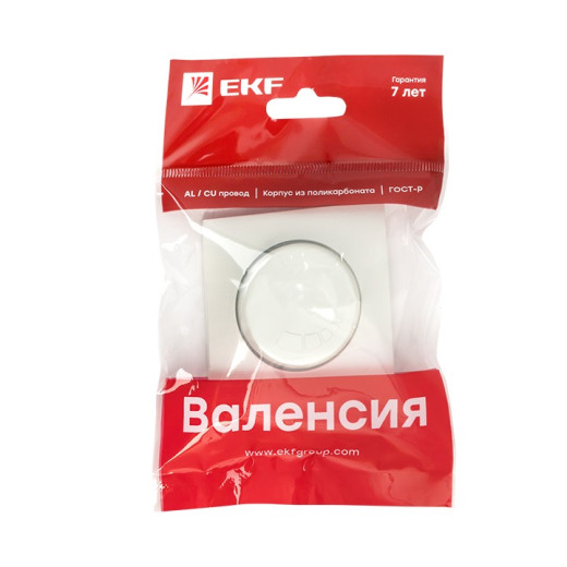 EKF PROxima Валенсия лицевая панель светорегулятора 600W 220В жемчуг