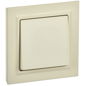 IEK BRITE Бежевый Выключ. 1-кл. 10А в сборе ВСР10-1-0-БрКр