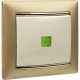Legrand Valena Крем Выключатель 1-клавишный с подсветкой