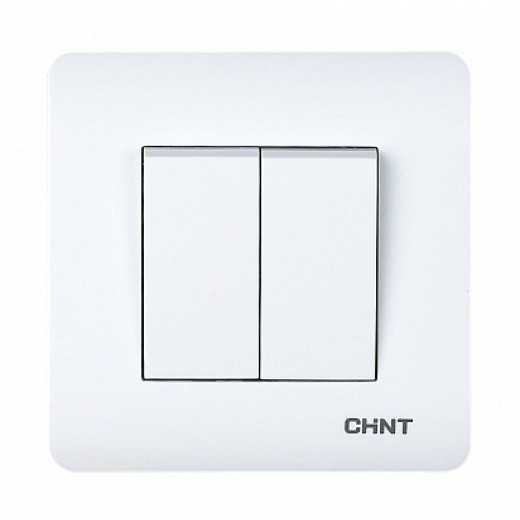 CHINT 2-клавишный проходной выключатель 10А 250В