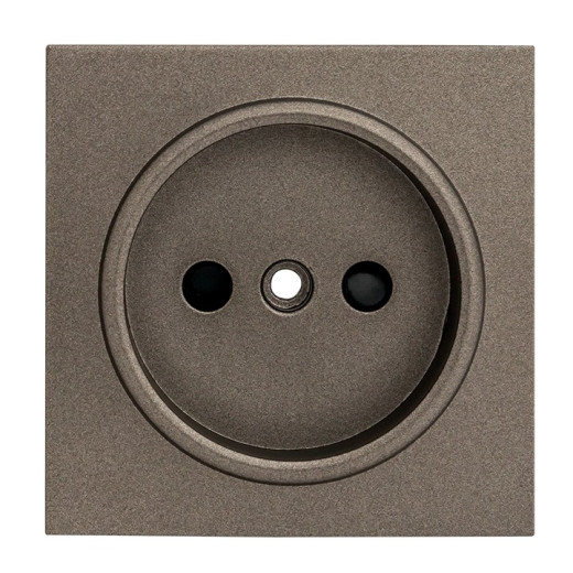 EKF PROxima Валенсия лицевая панель розетки 1-местной б/з 10 А графит с защ. штор.
