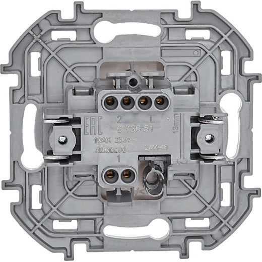 Legrand/Daccord INSPIRIA Слоновая кость Переключатель одноклавишный 10 AX - 250 В