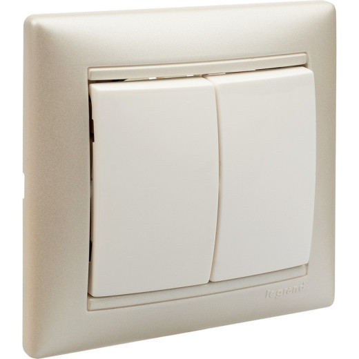 Legrand Valena Бел Выключатель 2-х клавишный