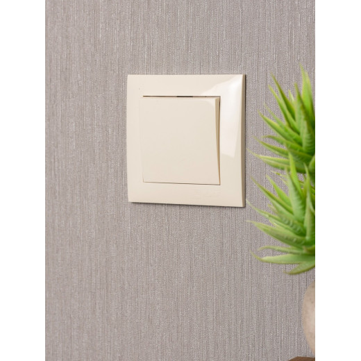 EKF PROxima Валенсия выключатель 1-кл. 10А кремовый