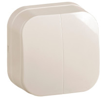 IEK GLORY ВС20-2-0-ХК Выключ. 2-кл. о/у 10А GLORY крем.