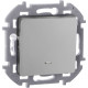 Legrand/Daccord INSPIRIA Алюминий Выключатель одноклавишный с подсветкой/индикацией 10 AX - 250 В
