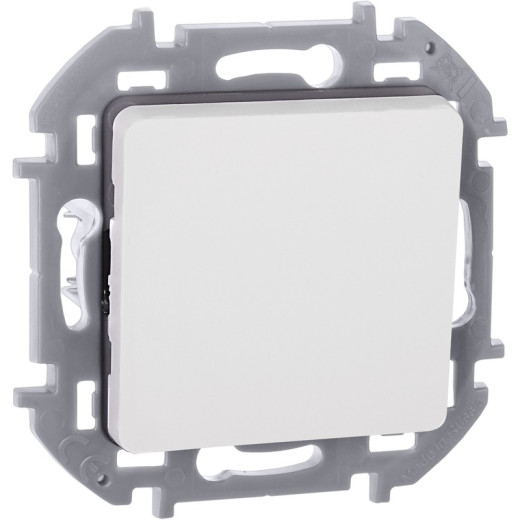 Legrand/Daccord INSPIRIA Белый Переключатель без фиксации (кнопка) с Н.О./Н.З. контактом 6 A - 250 В