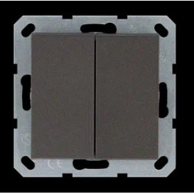 Jasmart G Мокко Выключатель 2-кл проходной 10A 250V~