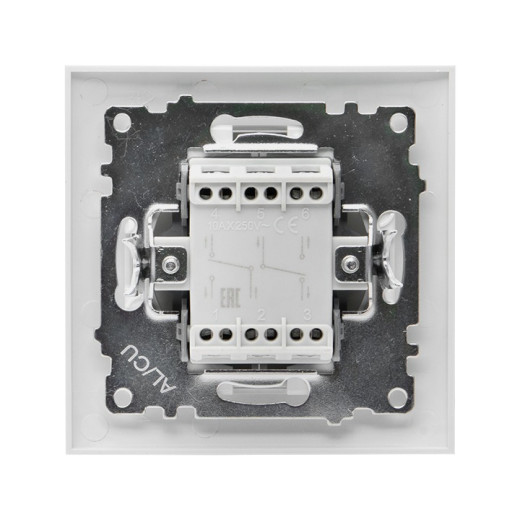 EKF PROxima Валенсия выключатель 2-кл. 10А белый проходной