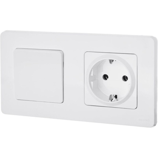 Legrand/Daccord INSPIRIA Белый Выключатель одноклавишный 10 AX - 250 В