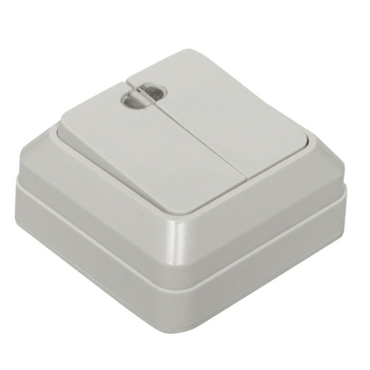 EKF PROxima Рим Выключатель 2-клавишный с индикатором 10А белый