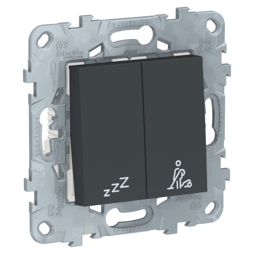 Schneider Electric Unica New Антрацит Выключатель кнопочный 