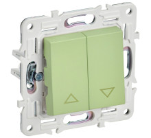 IEK SKANDY Мятный Выключатель жалюзи 10А SK-V12G