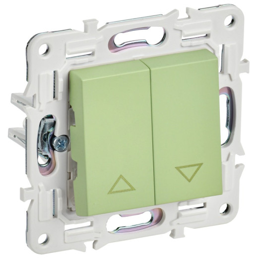 IEK SKANDY Мятный Выключатель жалюзи 10А SK-V12G