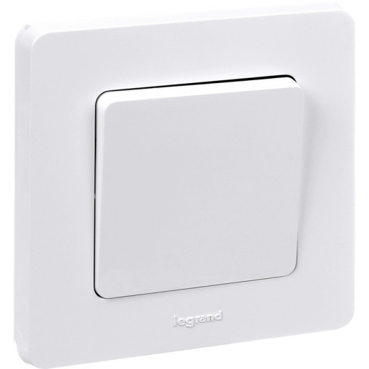 Legrand/Daccord INSPIRIA Белый Выключатель одноклавишный 10 AX - 250 В