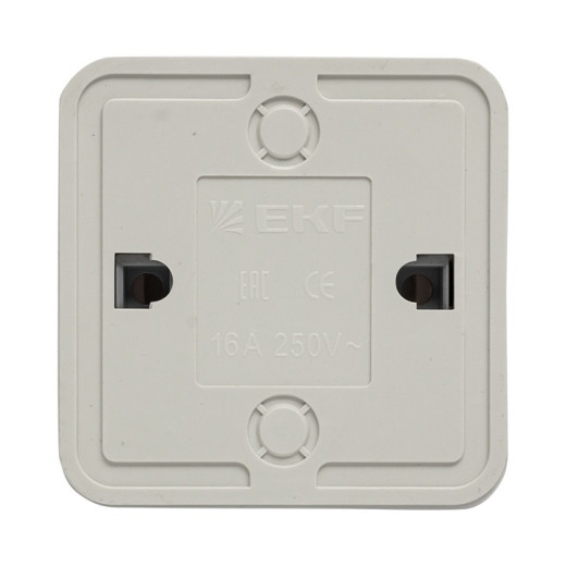 EKF PROxima Рим Выключатель 2-клавишный с индикатором 10А белый