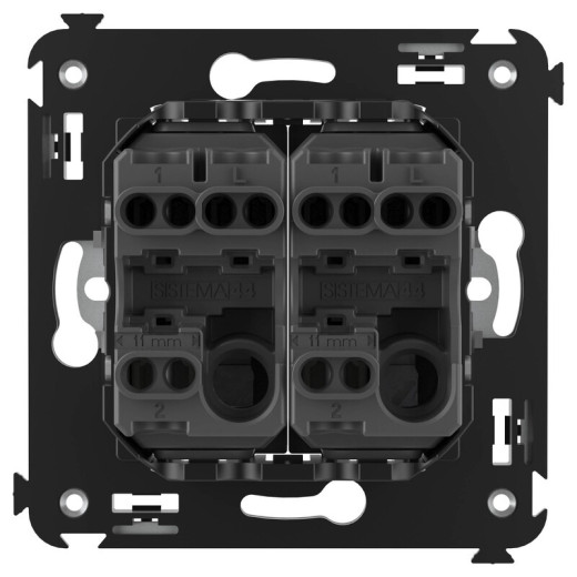DKC Avanti Переключатель двухклавишный в стену, 