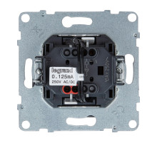 Legrand/Daccord SUNO Алюминий Выключатель 10АХ 250В с подсветкой/индикацией. Безвинтовые зажимы.