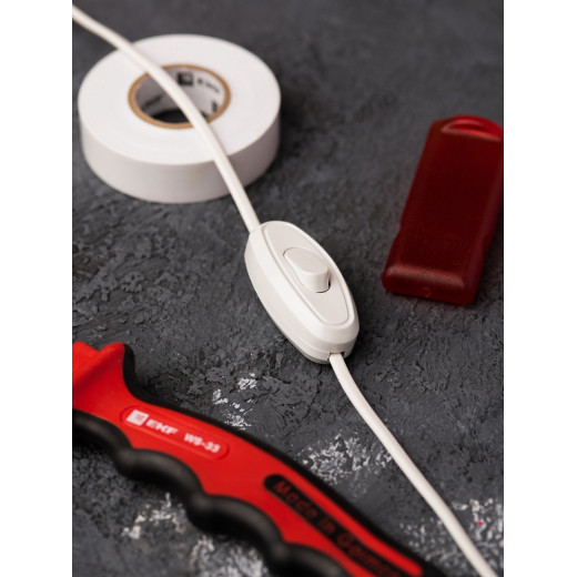 EKF PROxima Переключатель бра бел. 6А 250В