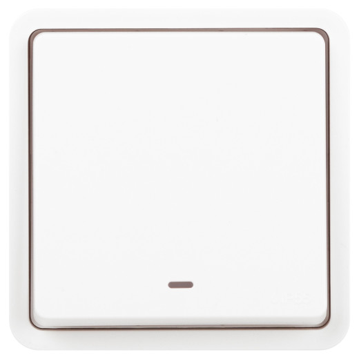 ЭРА Выключатель Эксперт 11-1522-01 с подсветкой IP55, 10АХ-250В, СУ, белый