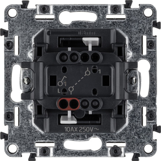 Legrand Valena ALLURE DIY Антрацит Выключатель 1-клавишный 10А 250В