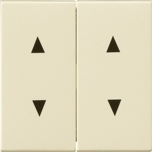 Gira S-55 Крем глянц Клавиша двойная для жалюзи со стрелками