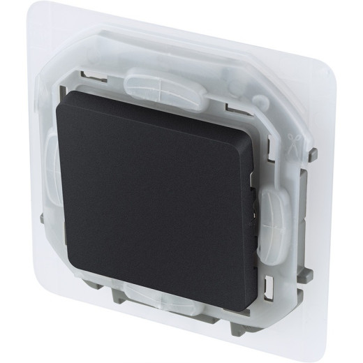 Legrand/Daccord INSPIRIA Антрацит Переключатель IP44 10 AX - 250 В