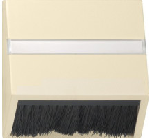 Gira S-55 Крем глянц Накладка для приборов с квадратной центральной панелью и наклонным выходом