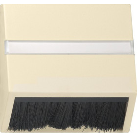 Gira S-55 Крем глянц Накладка для приборов с квадратной центральной панелью и наклонным выходом