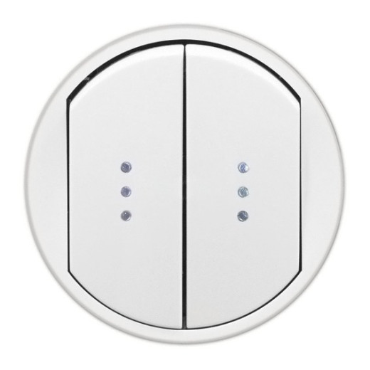 Legrand Celiane Бел Клавиша 2-ая с подсветкой