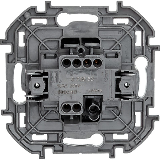Legrand/Daccord INSPIRIA Антрацит Переключатель одноклавишный 10 AX - 250 В