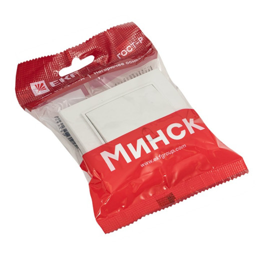 EKF Basic Минск Белый Кнопка звонка, 10А, ОП