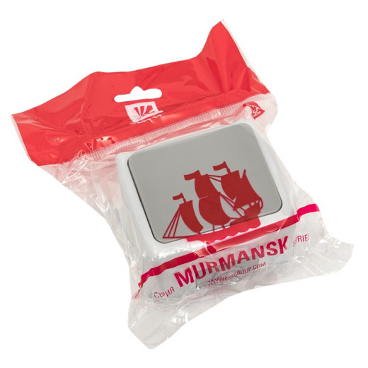 EKF PROxima Мурманск Выключатель проходной 1-клавишный 10А IP54 серый